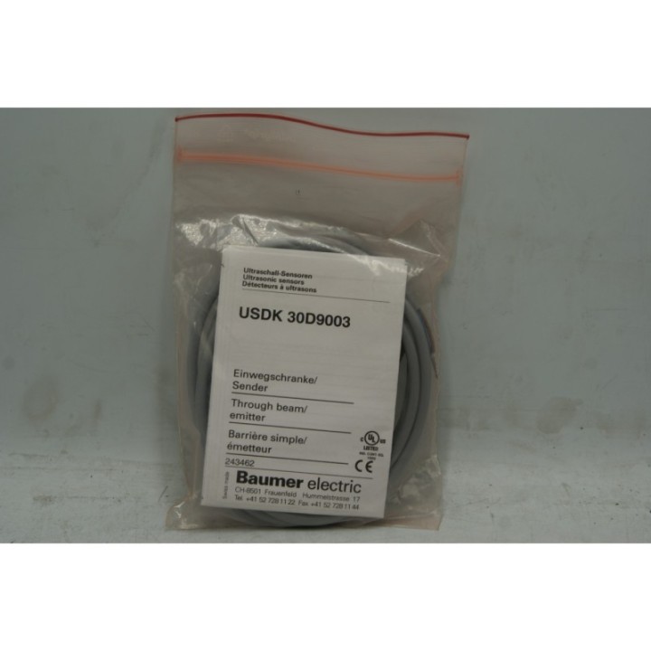Baumer BAUMER USDK 30D9003 Ultrasonic sensor Through beam/emitter