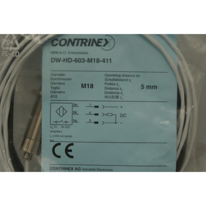 CONTRINEX CONTRINEX DW-HD-603-M18-411 Inductive proximity sensor