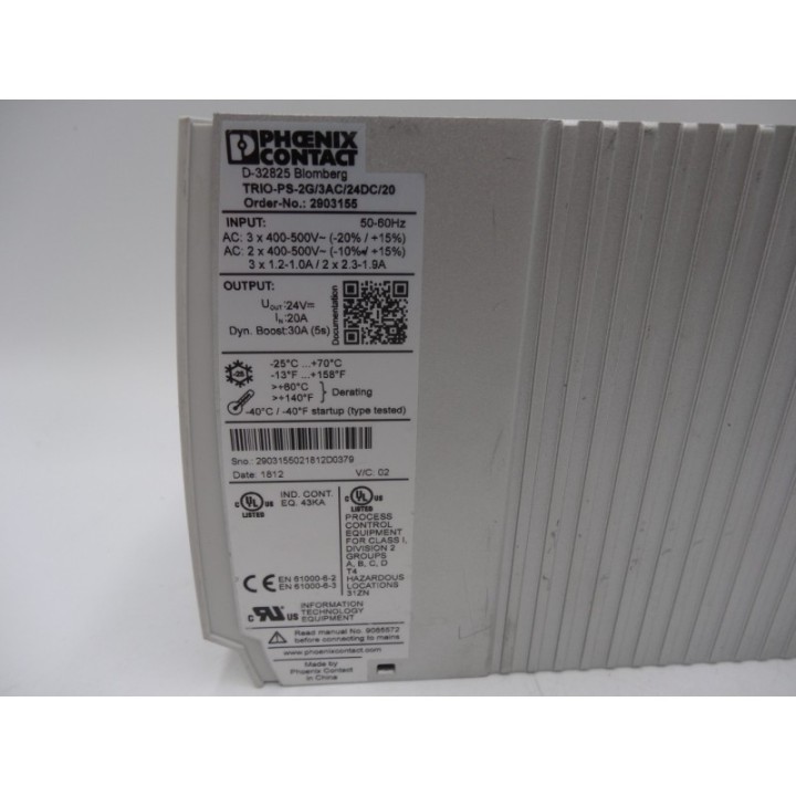  Phoenix Contact Phoenix Contact TRIO-PS-2G/3AC/24DC/20