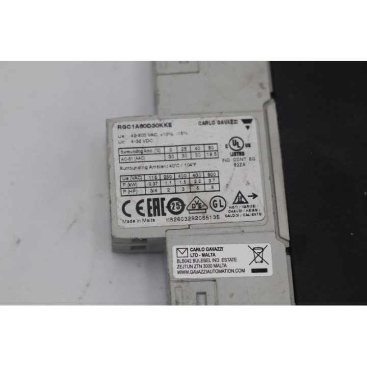 CARLO GAVAZZI CARLO GAVAZZI RQC1A60D30KKE