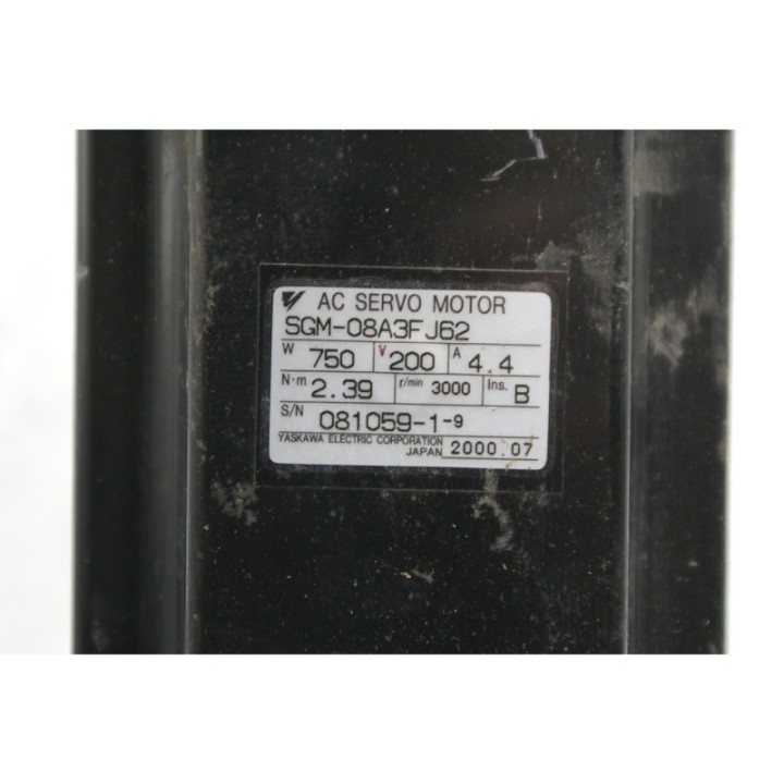 Yaskawa Electric YASKAWA SERVO MOTOR SGM-08A3FJ62