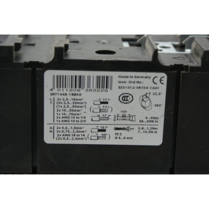 SIEMENS Siemens 3ZX1012-0RT04-1AA1 3RT1446-1BB40
