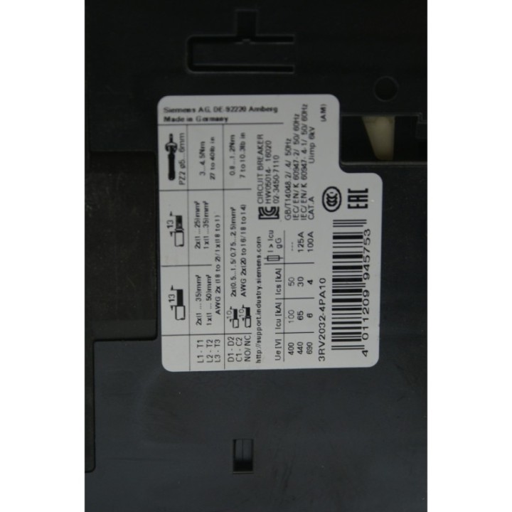 SIEMENS Siemens SIRIUS 3RV2032-4PA10