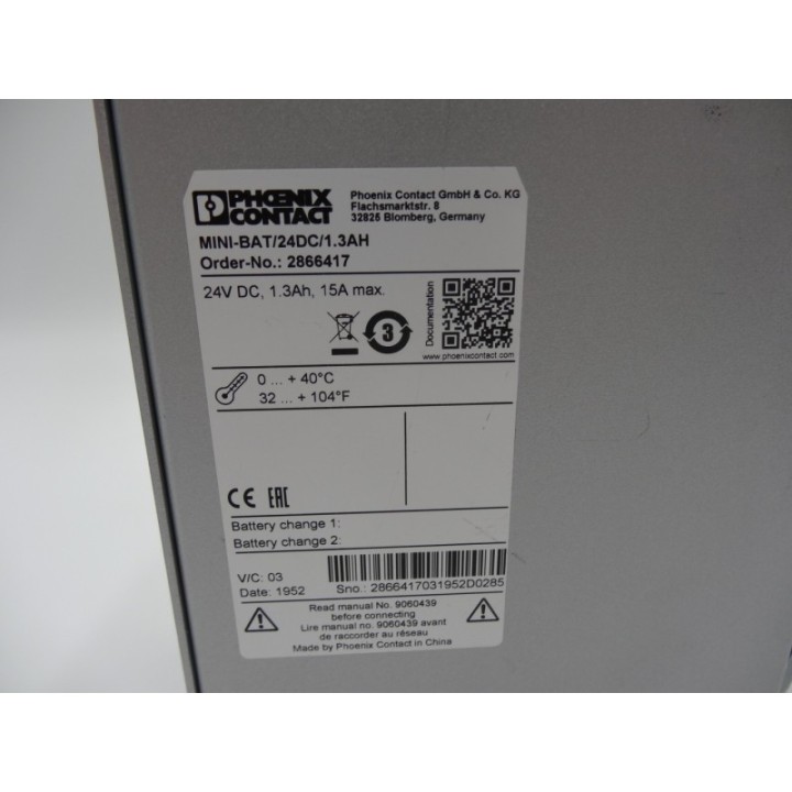  Phoenix Contact Phoenix Contact MINI-BAT-24DC/1.3AH