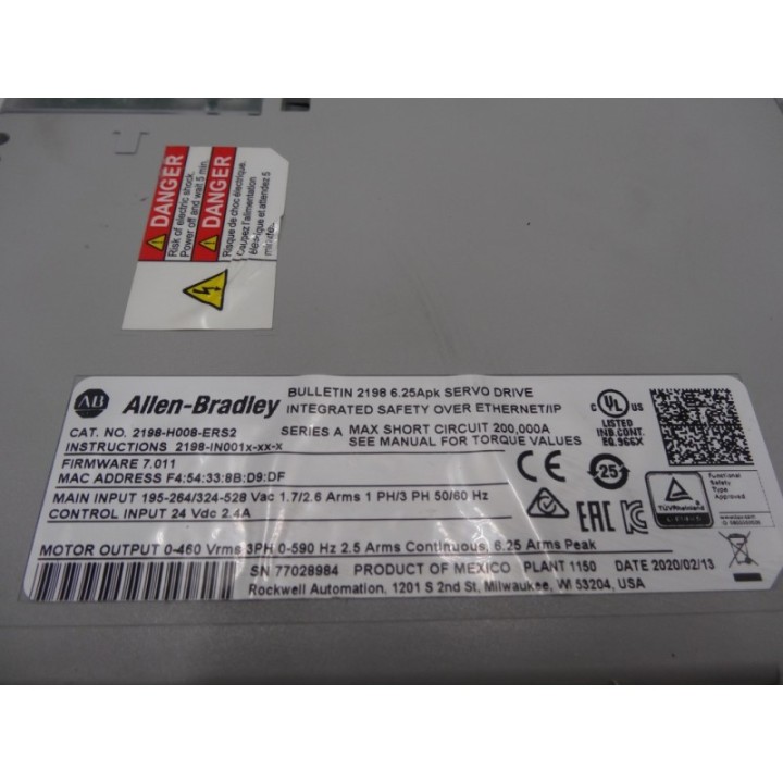 Allen-Bradley Allen Bradley Kinetix 5500S2 2198-H008-ERS2