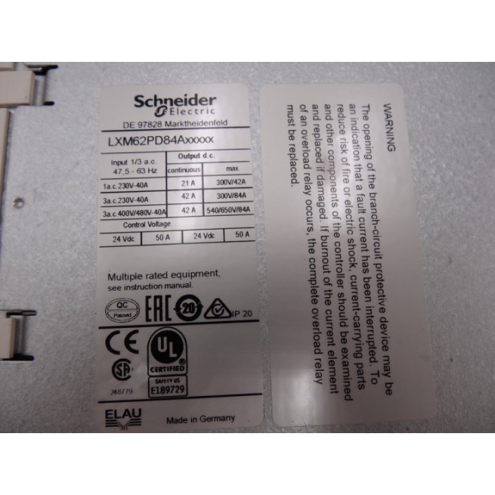 SCHNEIDER ELECTRIC  LXM62PD84A11000