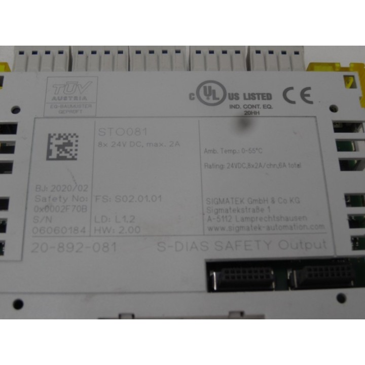 Sigmatek Sigmatek STO081 20-892-081