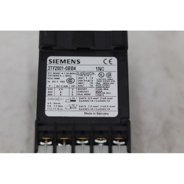 SIEMENS SIEMENS UNC 8-32  3TF2001-0BB4