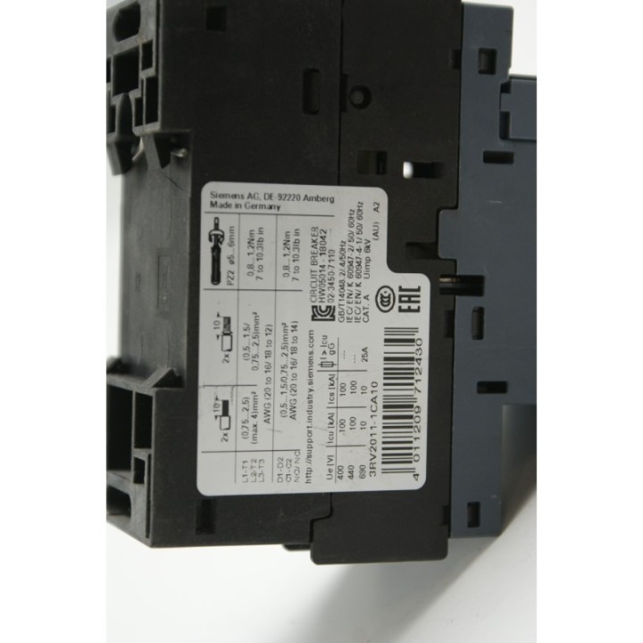 SIEMENS Siemens SIRIUS 3RV2011-1CA10