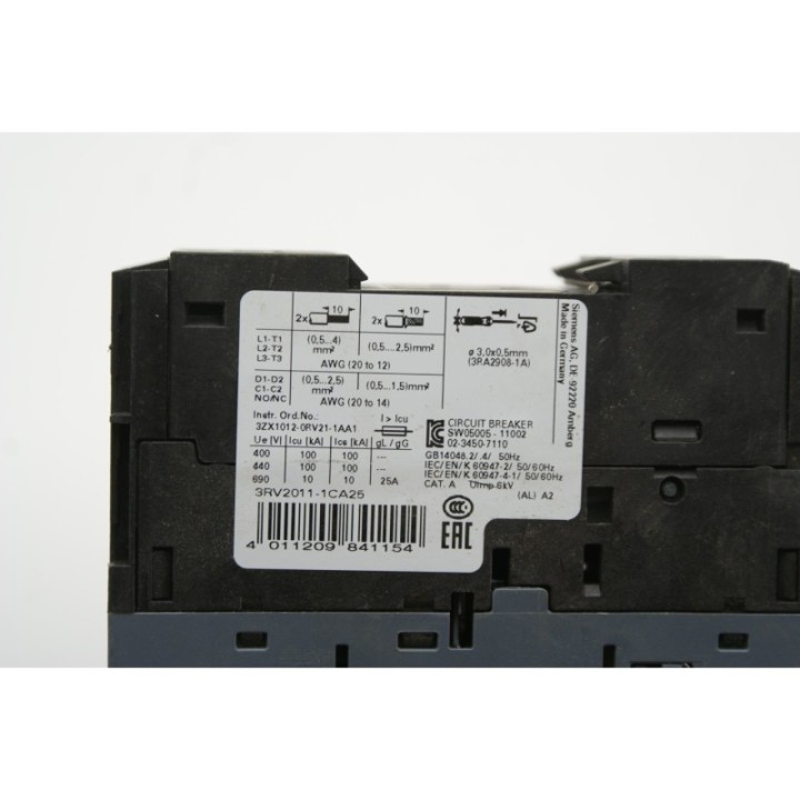 SIEMENS Siemens SIRIUS 3RV2011-1CA25