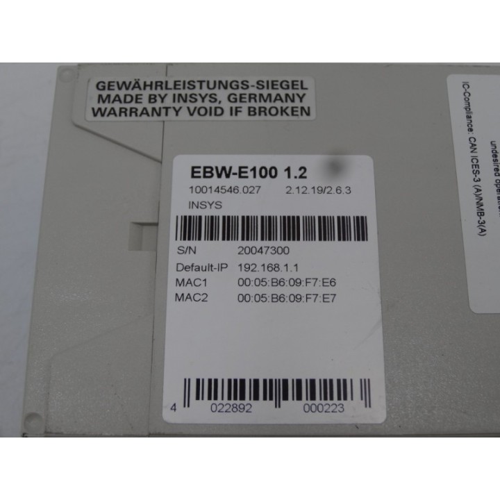 INSYS INSYS EBW-E100 1.2
