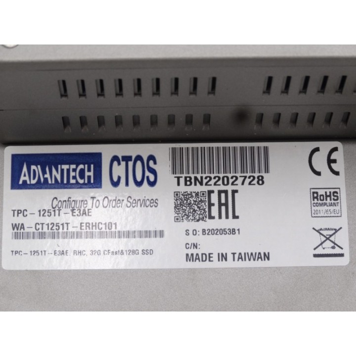 ADVANTECH Advantech TPC-1251T-E3AE