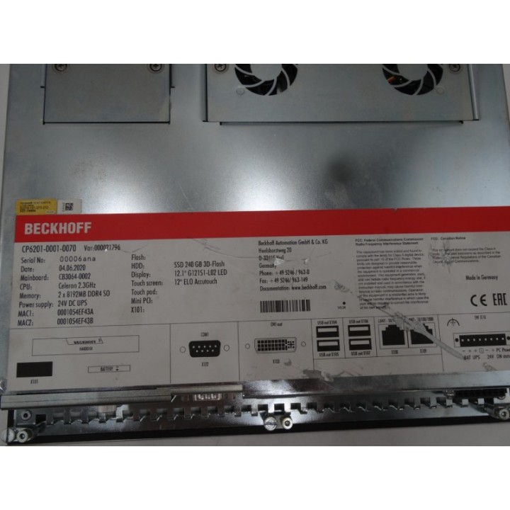 BECKHOFF BECKOFF CP6201-0001-0070