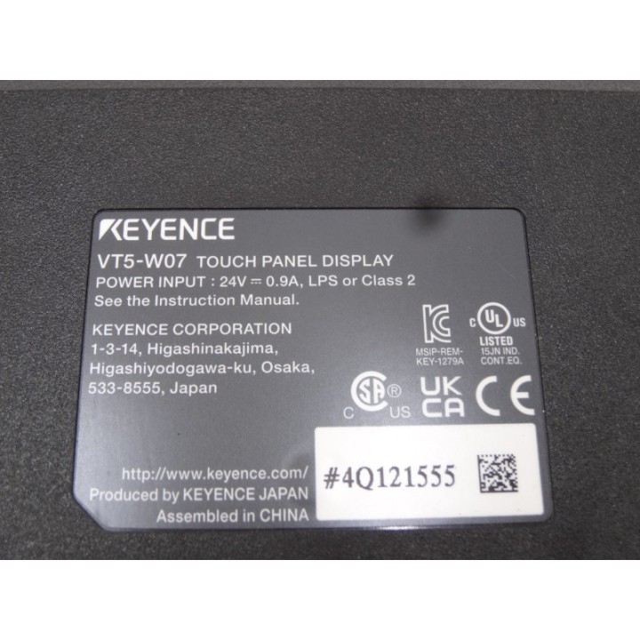KEYENCE KEYENCE VT5-W07 Touch Panel Display