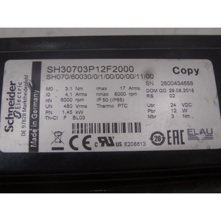 SCHNEIDER ELECTRIC  SCHNEIDER ELECTRIC SH30703P12F2000