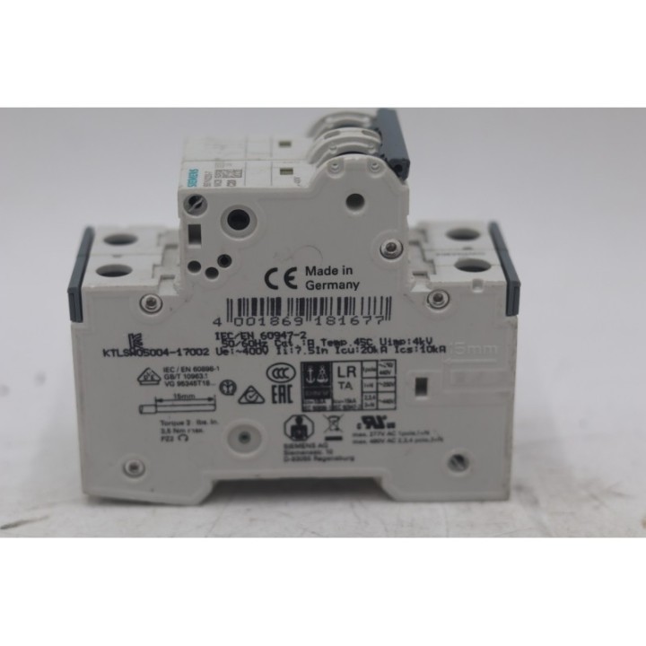SIEMENS Siemens 5SY4220-7 MCB C20