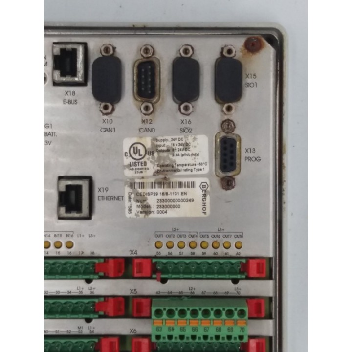 Berghof Eisenmann OP HMI panel do sterownika Berghof CEDISP28