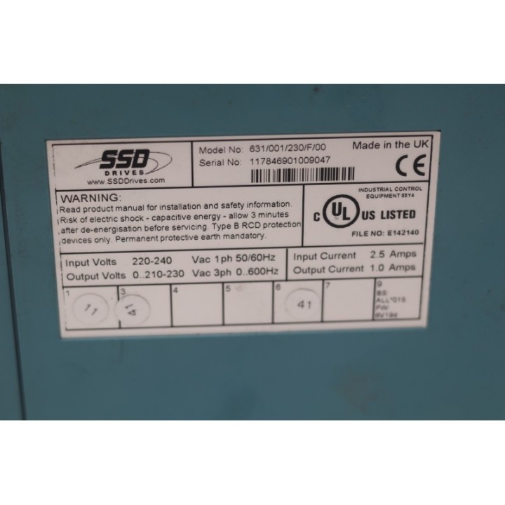 SSD DRIVERS SSD DRIVERS 631/001/230/F/00