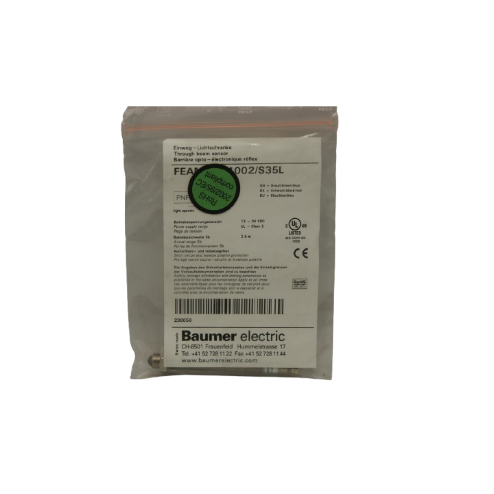 Baumer BAUMER FSAM 08P1002/S35L Through beam sensor
