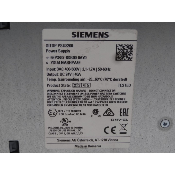 Siemens Sitop 6EP3437-8SB00-0AY0