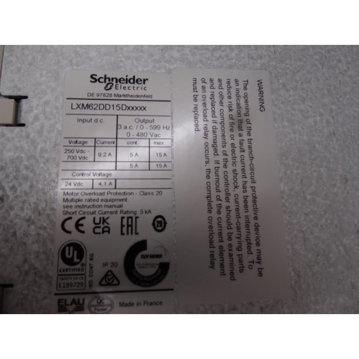 SCHNEIDER ELECTRIC  Schneider Electric LXM62DD15D21000