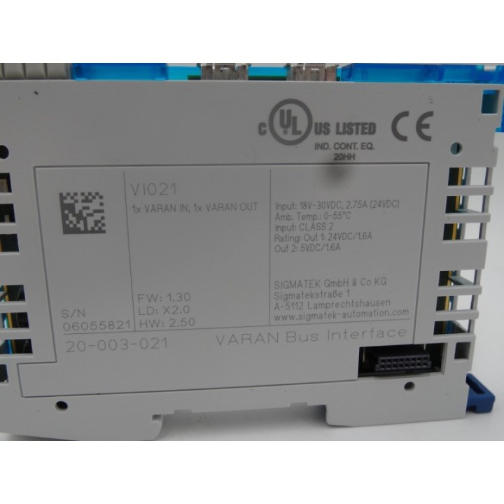 Sigmatek Sigmatek VI021 20-003-021