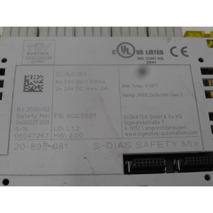 Sigmatek Sigmatek SDM081 20-895-081