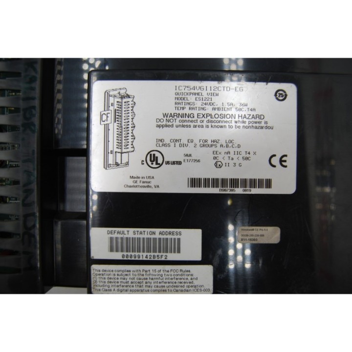 FANUC FANUC PANEL ES1221 IC754VGI12CTD-EG