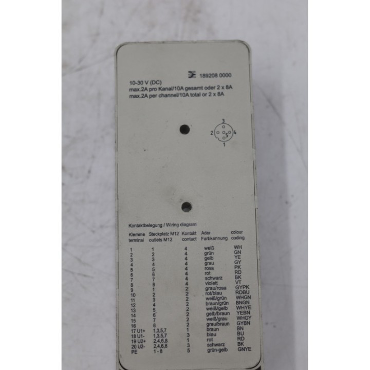 Weidmuller Weidmuller 1892080000 10-30V DC