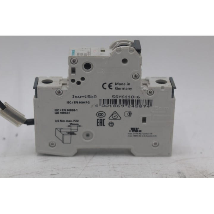 SIEMENS Siemens 5SY6110-6 MCB B10