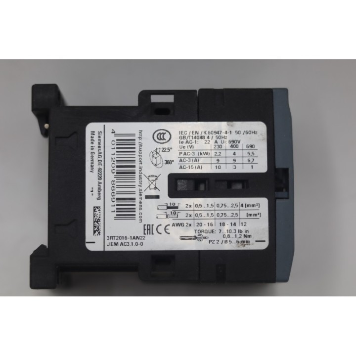 SIEMENS Siemens SIRIUS 3RT2016-1AN22