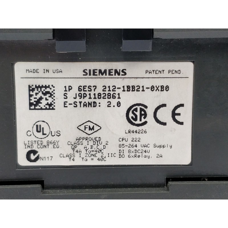 SIEMENS 6ES7 212-1BB21-0XB0