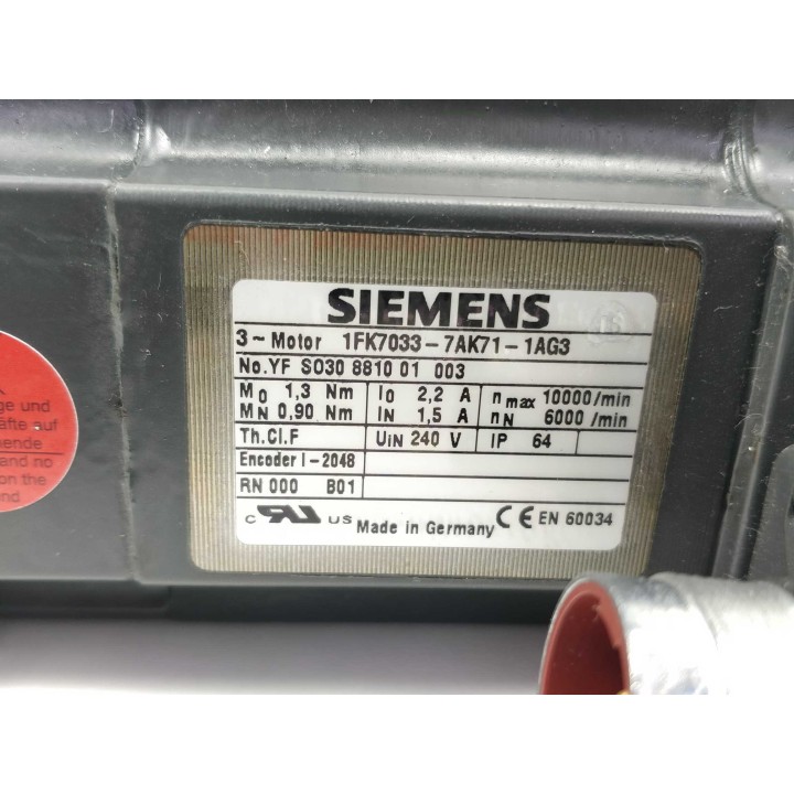 SIEMENS 1FK7033-7AK71-1AG3
