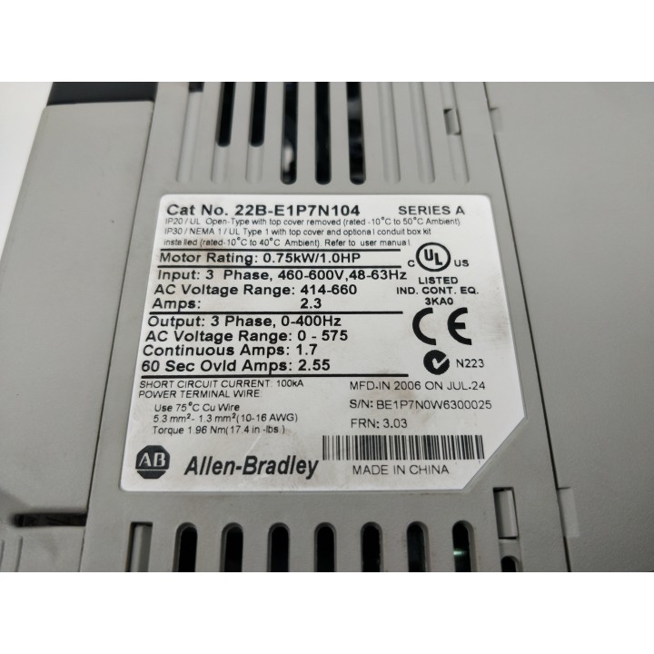 Allen-Bradley 22B-E1P7N104