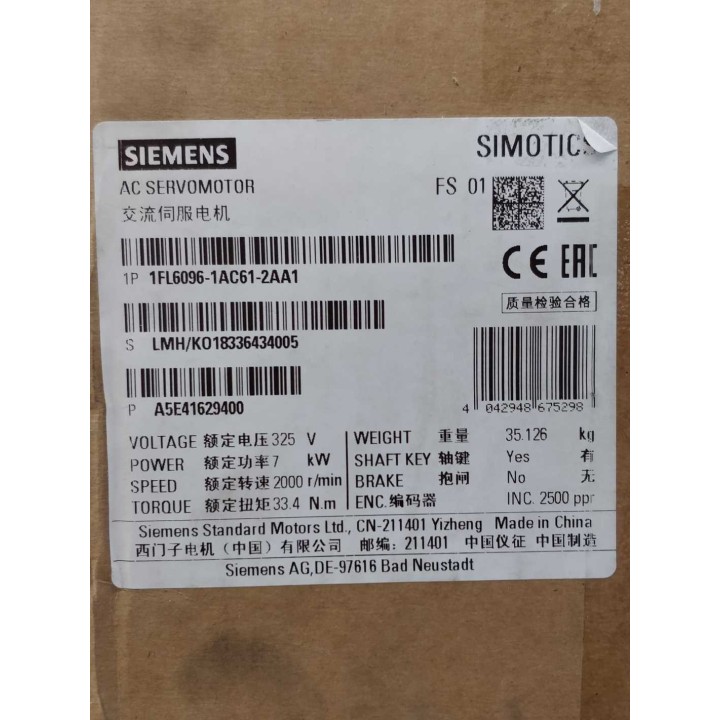 Siemens AG 1FL6096-1AC61-2AA1