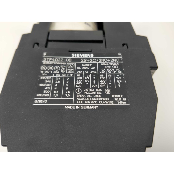 SIEMENS 3TF4022-0BB4