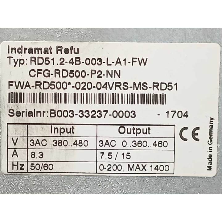 Rexroth RD51.2-4B-003-L-A1-FW 