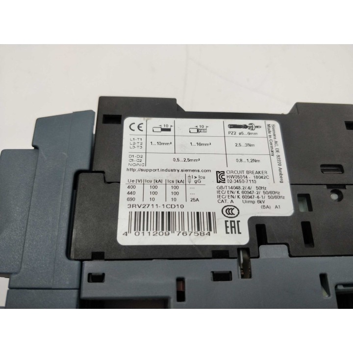 SIEMENS 3RV2711-1CD10