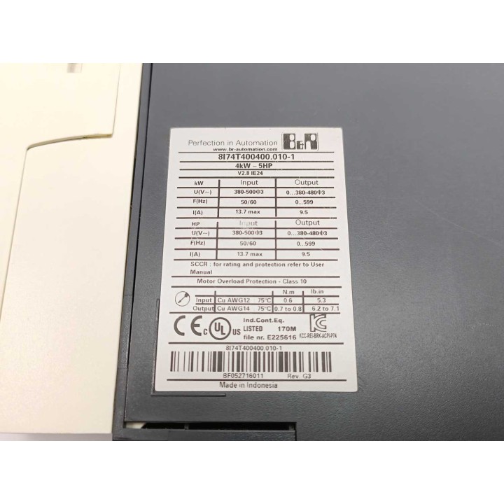 B&R Industrial Automation 8I74T400400.010-1