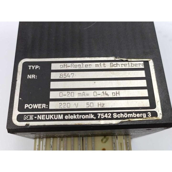 NE-NEUKUM Elektronik pH-Regler mit Schreibera.