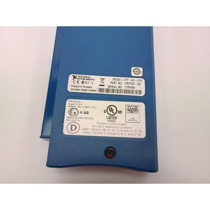 NATIONAL INSTRUMENTS 185792F-02