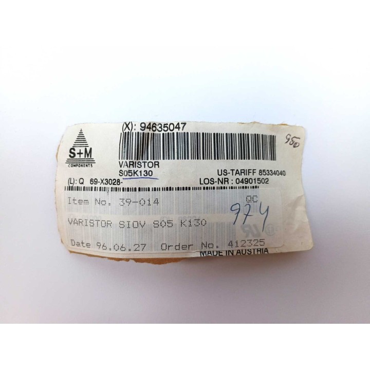 VARISTOR COMPONENTS Q69X3028