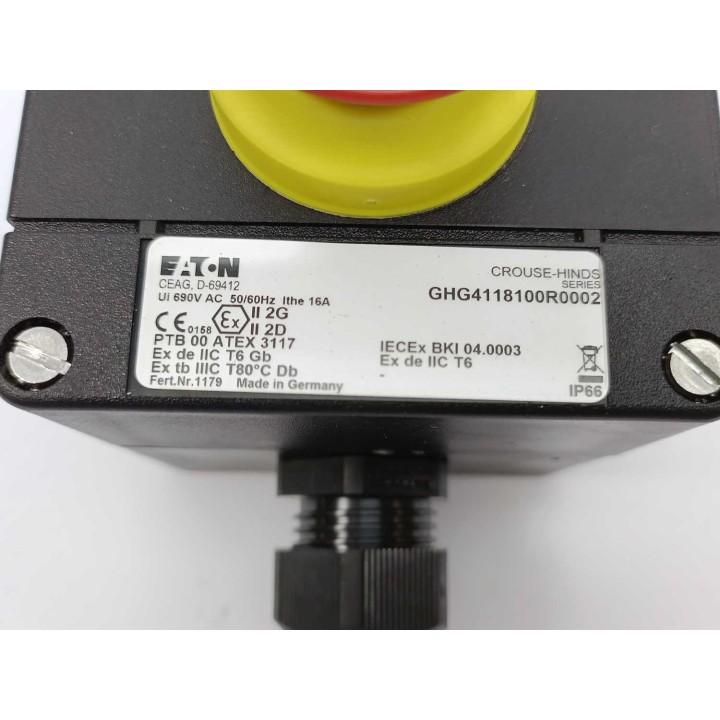 Eaton / Crouse-Hinds GHG4118100R0002