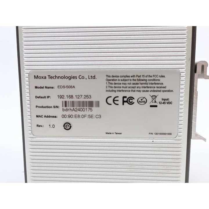 Moxa Technologies Co.,Ltd. EDS-508A
