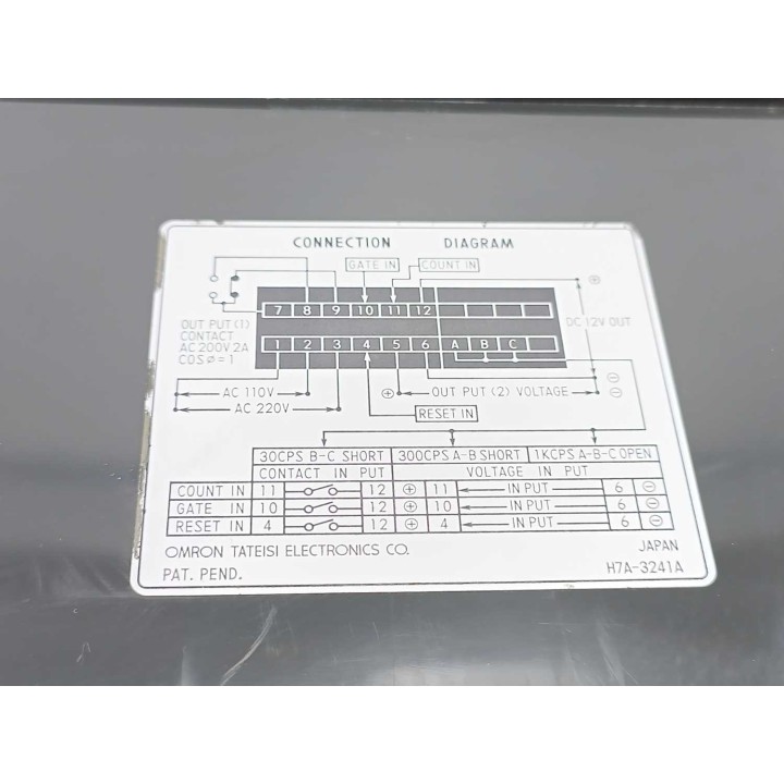OMRON TATEISI ELECTRONICS CO H7A-3241A