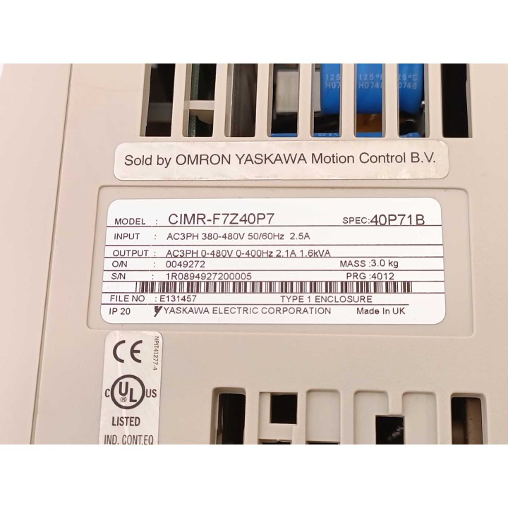OMRON YASKAWA Motion Control B.V. CIMR-F7Z40P7