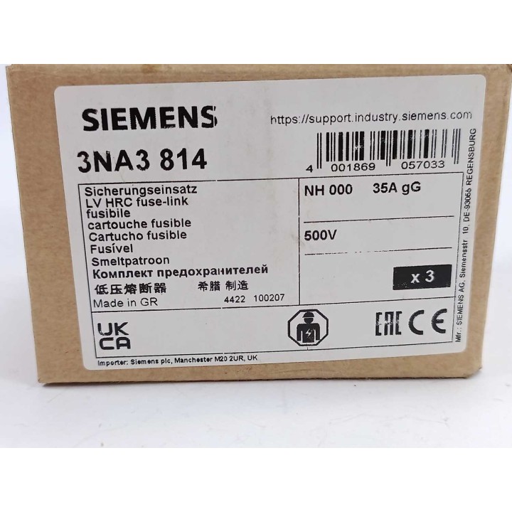 Siemens AG 3NA3 814