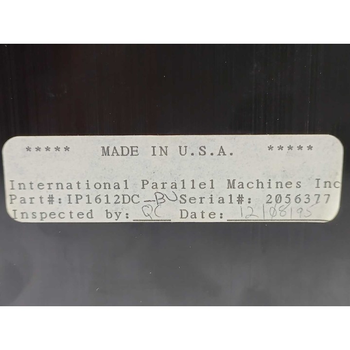 International Parallel Machines Inc IP1612DC