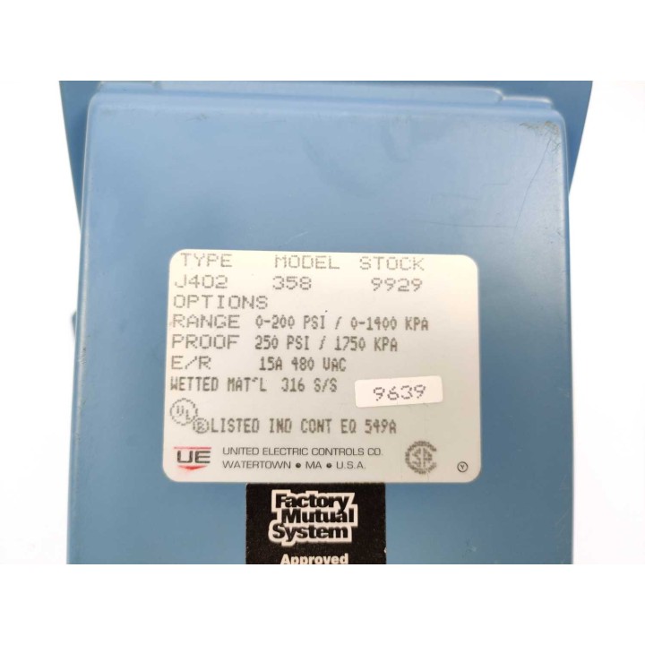 UNITEDELECTRIC CONTROLS CO J402-358