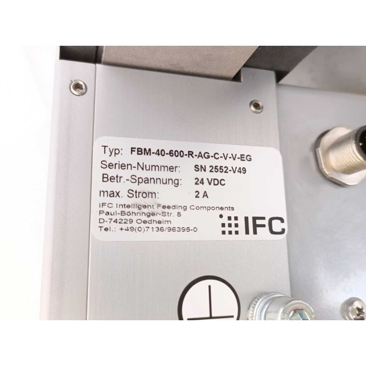 IFC Intelligent Feeding Components FBM-40-600-R-AG-C-V-V-EG